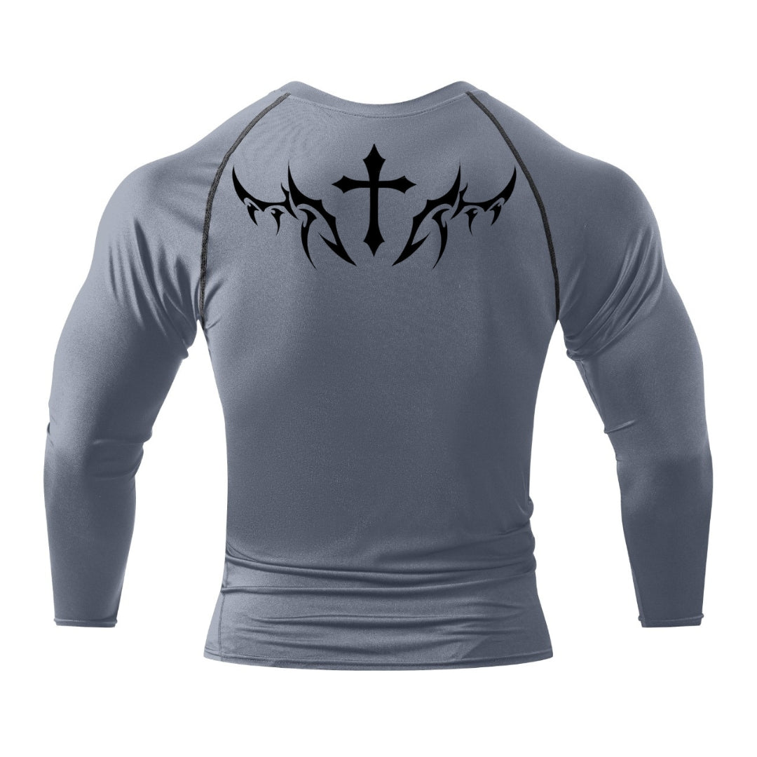 Crimson Cross Compression Long Sleeve