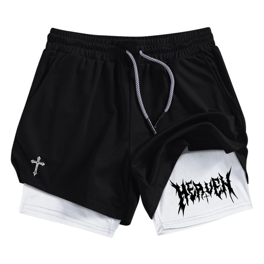 Heaven Print Gym Shorts