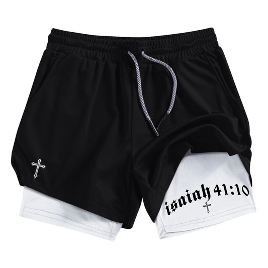 Isaiah 41:10 Gym Shorts