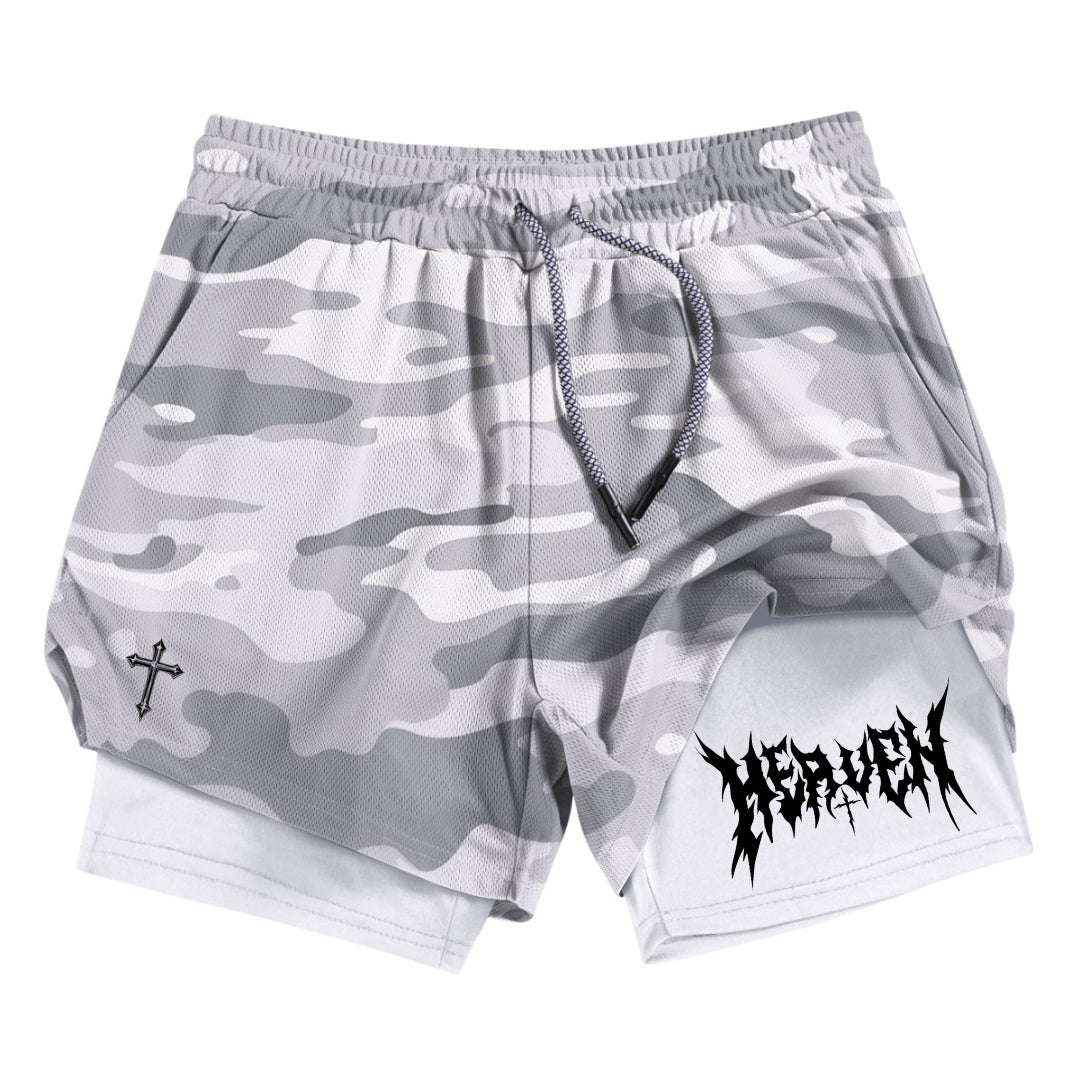 Heaven Print Gym Shorts