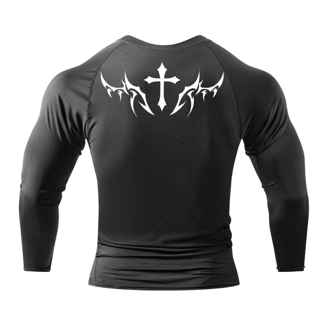 Crimson Cross Compression Long Sleeve
