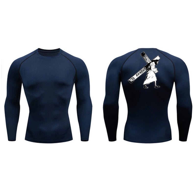 Jesus Cross Compression Long Sleeve