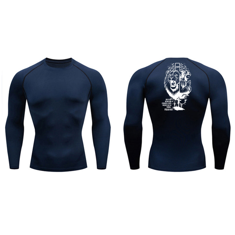 Psalm 46:1 Compression Long Sleeve