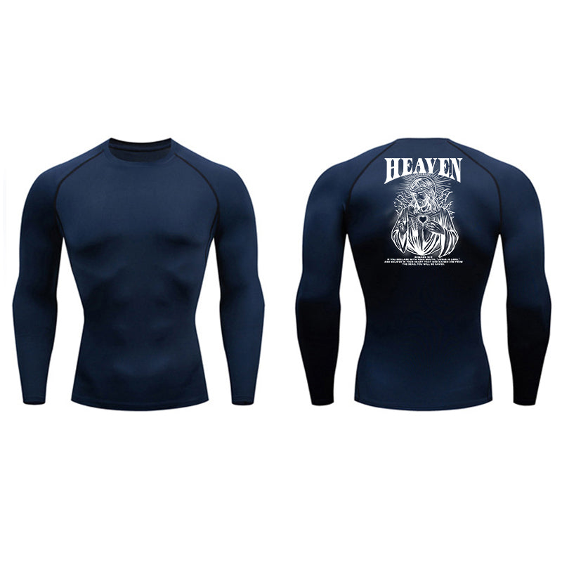 Romans 10:9 Compression Long Sleeve