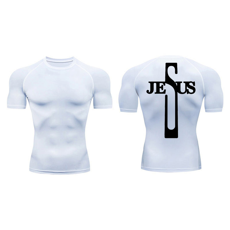 Cross Jesus Compression Shirt