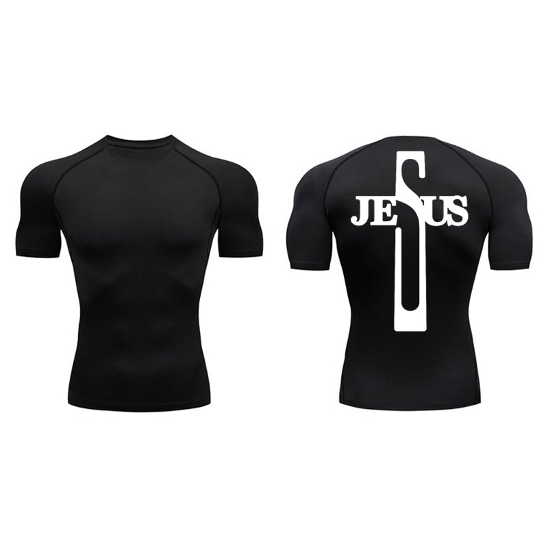 Cross Jesus Compression Shirt