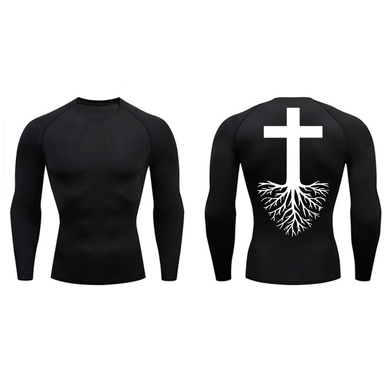 Tree Cross Compression Long Sleeve