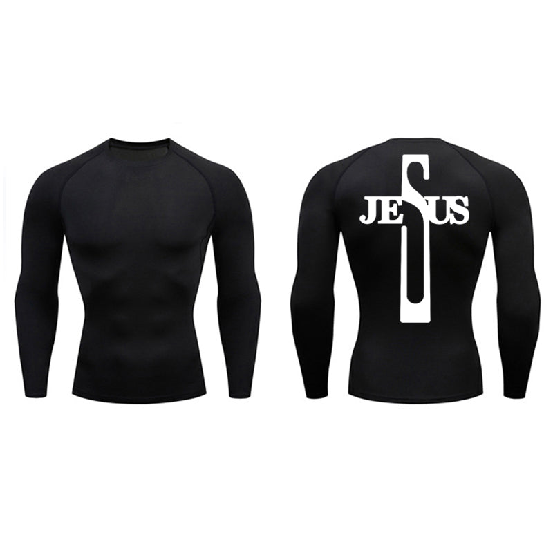 Cross Jesus Compression Long Sleeve