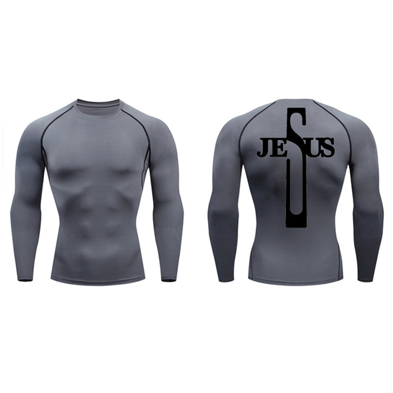 Cross Jesus Compression Long Sleeve