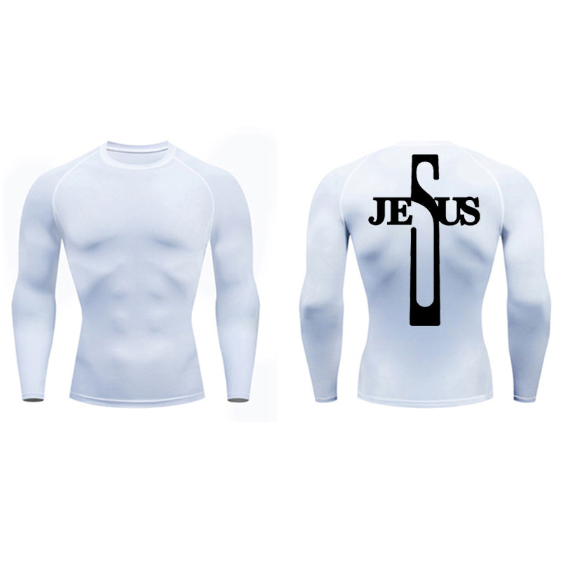 Cross Jesus Compression Long Sleeve