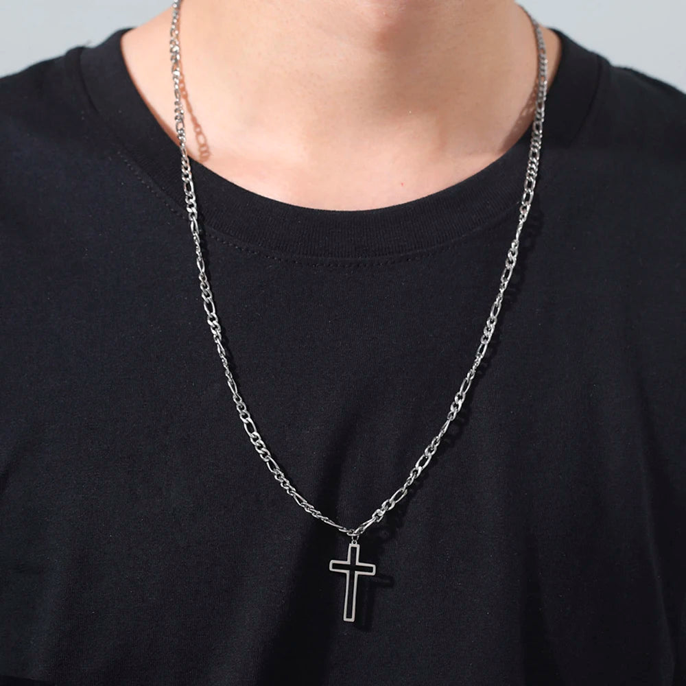 Hollow Cross Necklace