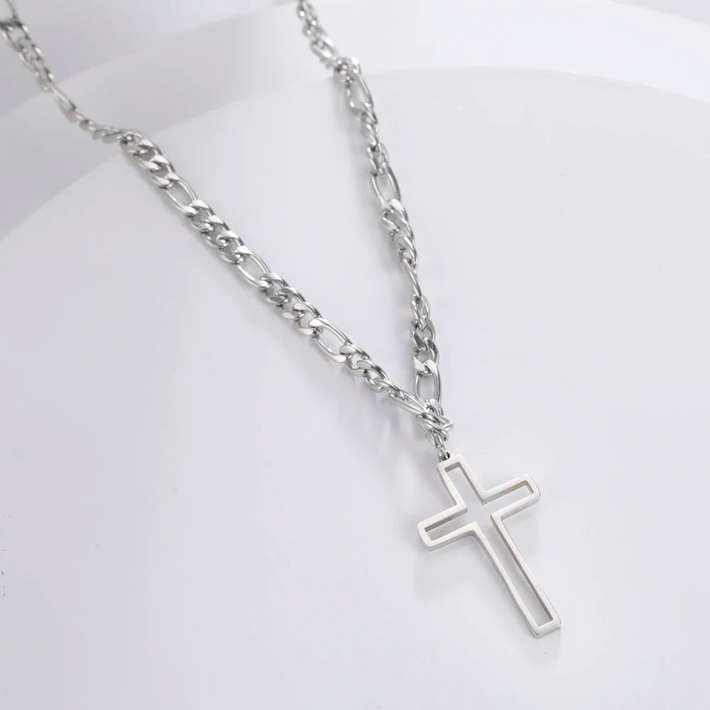 Hollow Cross Necklace